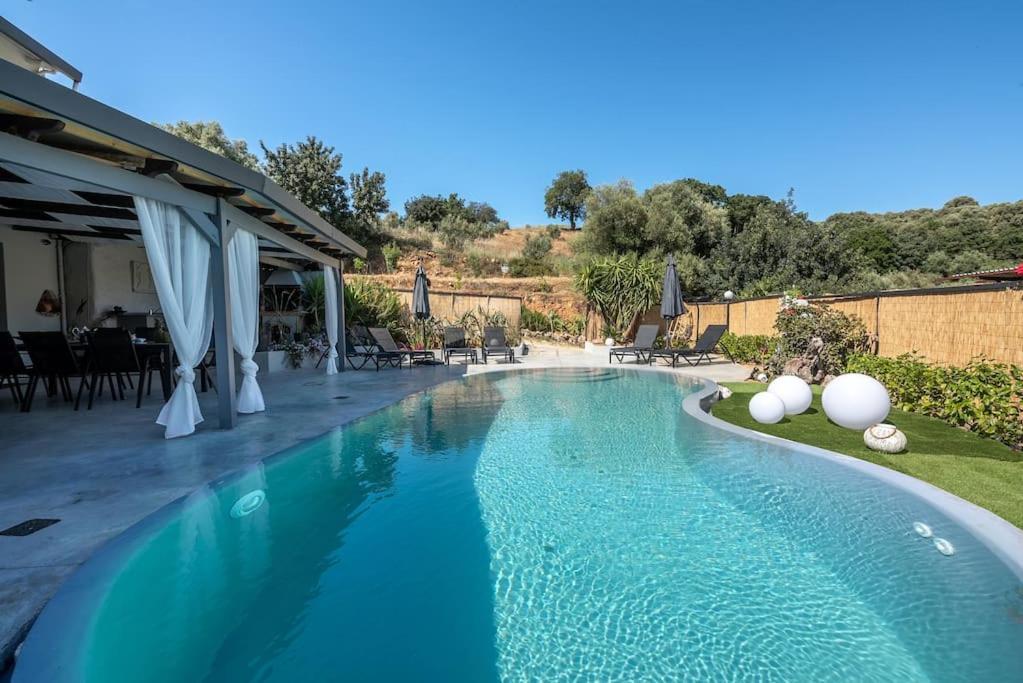 Alikianos Casa Del Miele, Private Pool, Bbq, Mountain View.ヴィラ エクステリア 写真